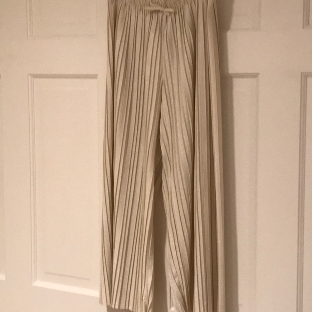 Sparkle pleated pants size 11/12 by Zara kids